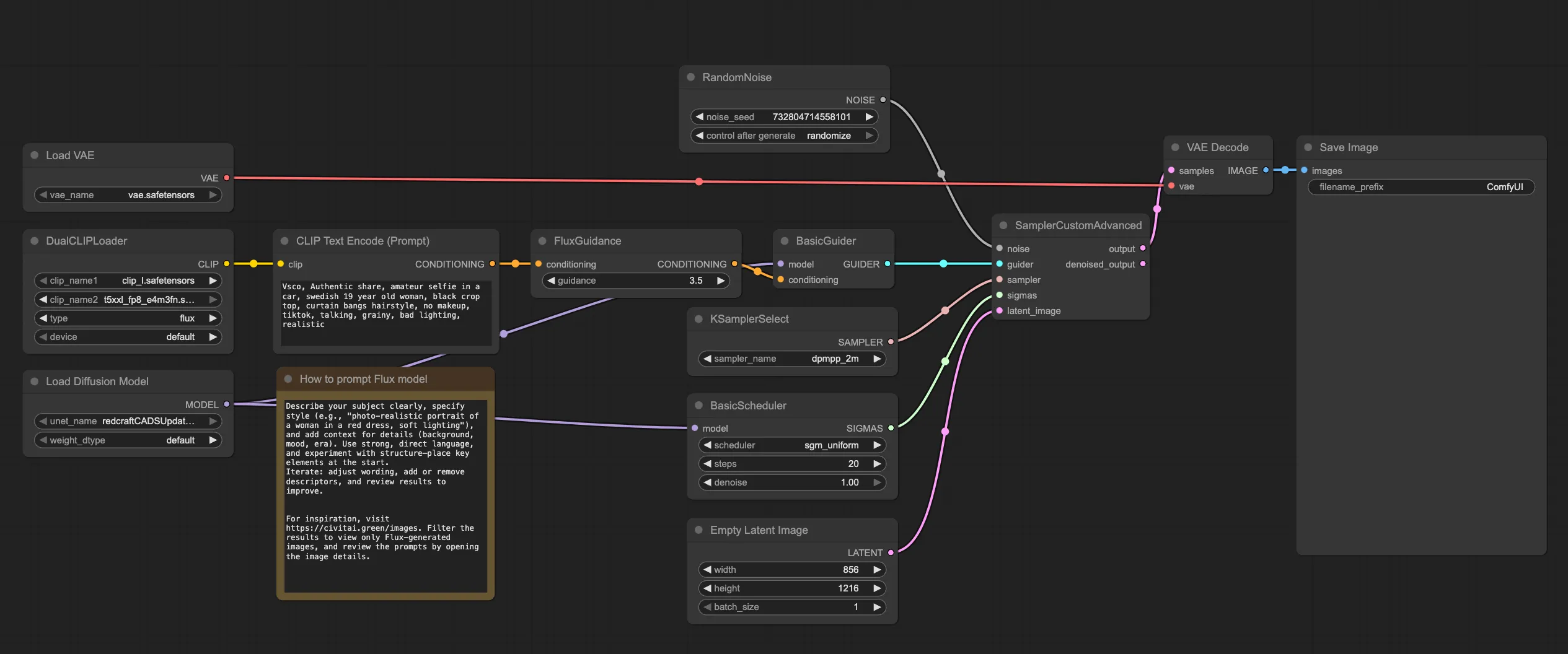 Flux Workflow Screenshot