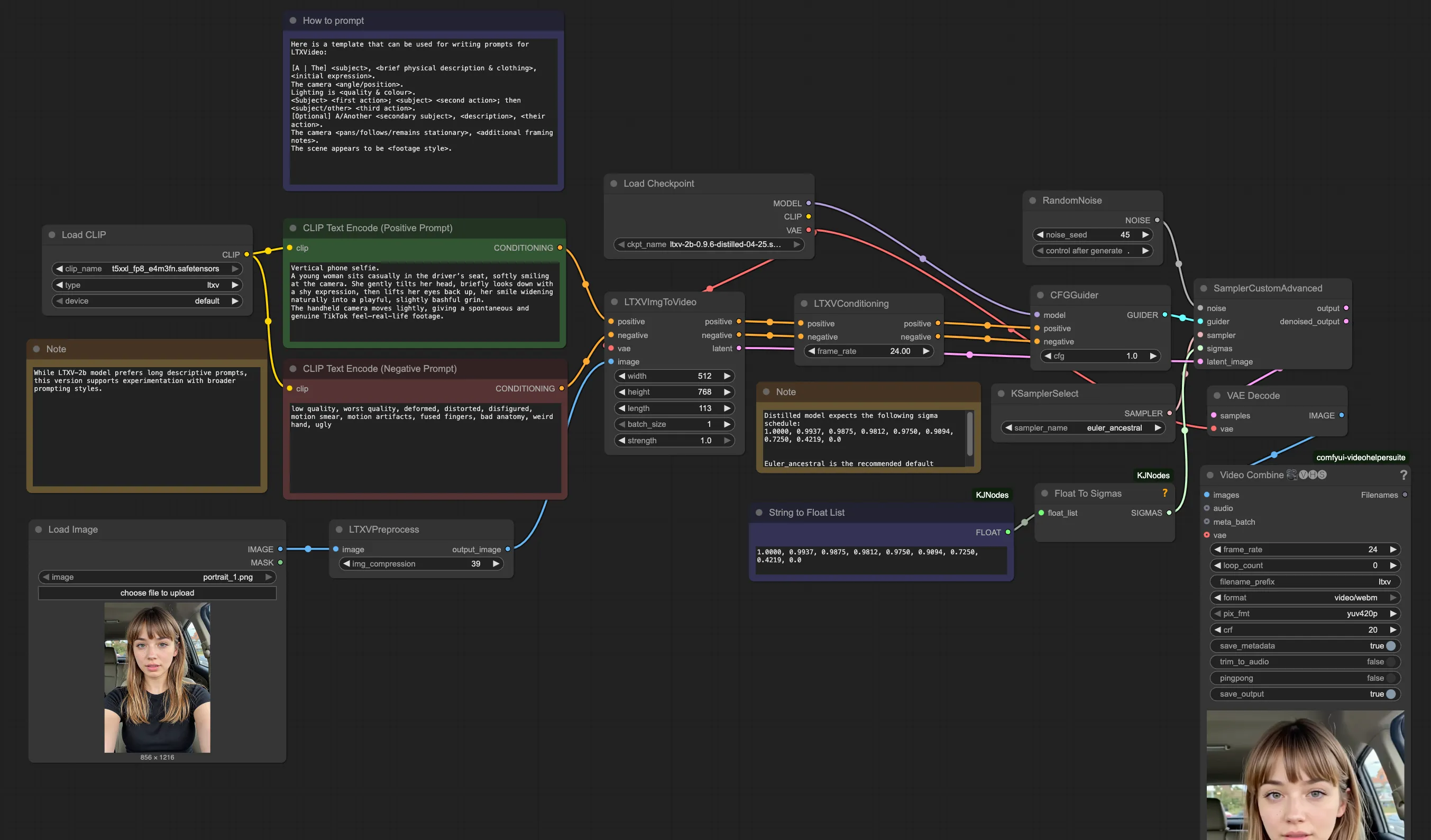 LTX-Video Workflow Screenshot